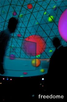 
				<table>
					<tr>
						<td class='portTip'>
							Freedome is a wrapper on top of the Open GL pipeline in order to render into a halfshere dome located in the <a href='http://artslab.unm.edu/' target='_blank'>Arts Lab</a> in the University of New Mexico. <br/><br/> My main task was to create a 3D simulation of the dome under Open GL by project texturing 6 different frame buffers created by our wrapper and mask them so no overlap is shown in the final image.						</td>
					</tr>
					<tr>
						<table>
							<tr>
								<td class='bold'>
									Languages:
								</td>
								<td class='portTip'>
									C and C++.
								</td>
							</tr>
							<tr>
								<td class='bold'>
									Libraries: 
								</td>	
								<td class='portTip'>
									Open GL and Qt.
								</td>
							</tr>
							<tr>
								<td class='bold'>
									Tools: 
								</td>
								<td class='portTip'>
									Microsoft Visual Studio, Xcode and CMake.
								</td>
							</tr> 
						</table>
					</tr>
				</table>